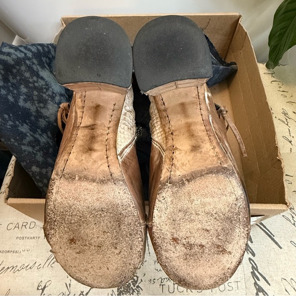 Freebird by Steven Zombi peep toe leather booties. Size 10 - Picture 8 of 12